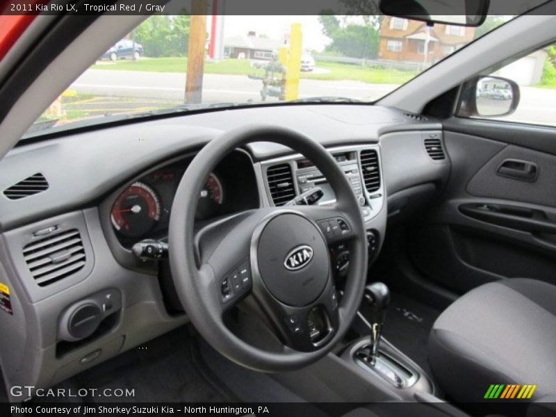 Tropical Red / Gray 2011 Kia Rio LX