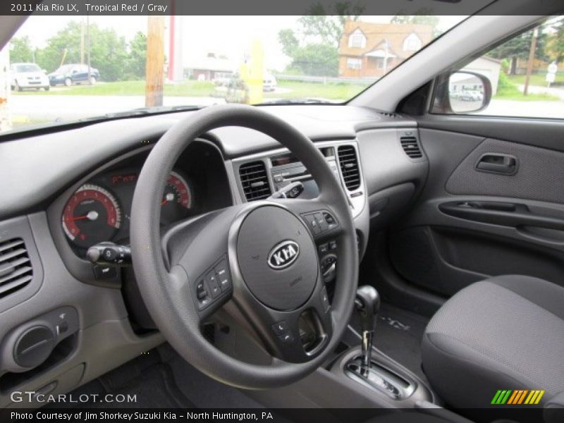 Tropical Red / Gray 2011 Kia Rio LX