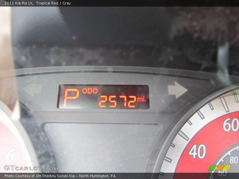 Tropical Red / Gray 2011 Kia Rio LX