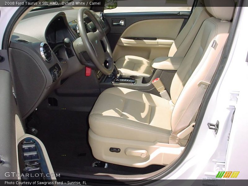 Oxford White / Camel 2008 Ford Taurus X SEL AWD