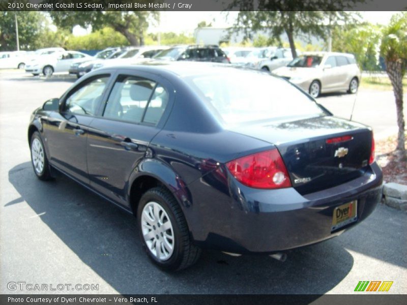 Imperial Blue Metallic / Gray 2010 Chevrolet Cobalt LS Sedan
