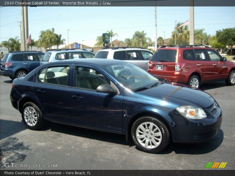 Imperial Blue Metallic / Gray 2010 Chevrolet Cobalt LS Sedan