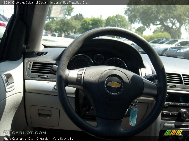 Imperial Blue Metallic / Gray 2010 Chevrolet Cobalt LS Sedan