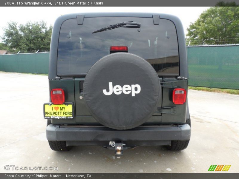 Shale Green Metallic / Khaki 2004 Jeep Wrangler X 4x4