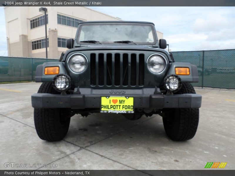 Shale Green Metallic / Khaki 2004 Jeep Wrangler X 4x4