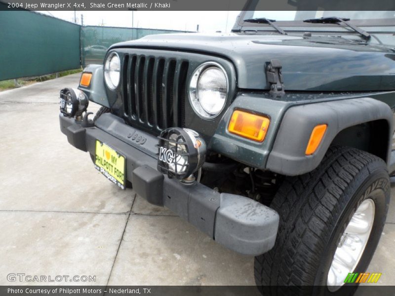 Shale Green Metallic / Khaki 2004 Jeep Wrangler X 4x4
