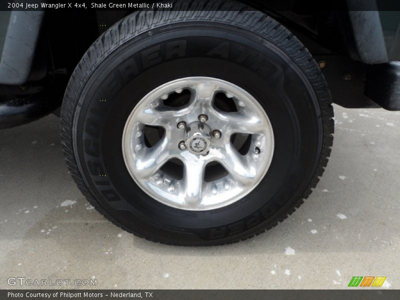 Shale Green Metallic / Khaki 2004 Jeep Wrangler X 4x4