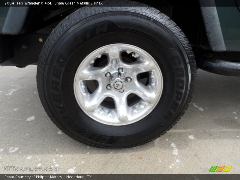Shale Green Metallic / Khaki 2004 Jeep Wrangler X 4x4