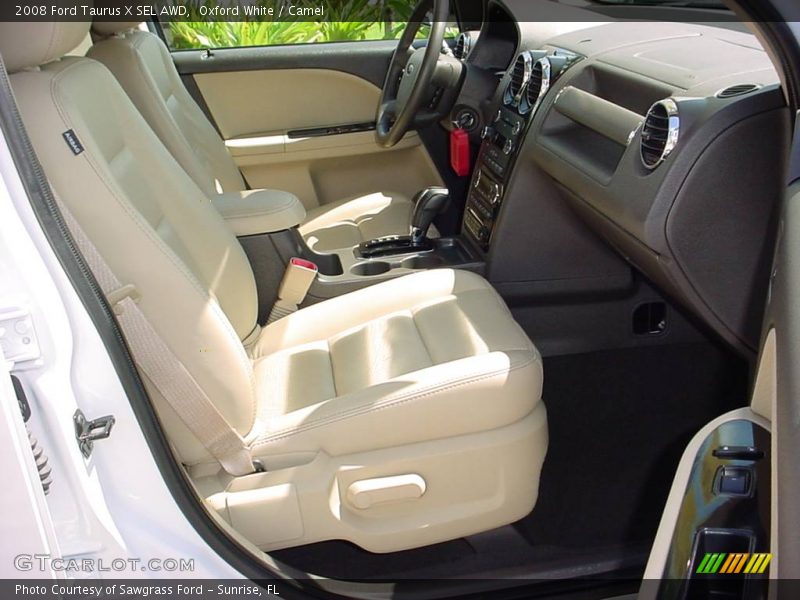 Oxford White / Camel 2008 Ford Taurus X SEL AWD