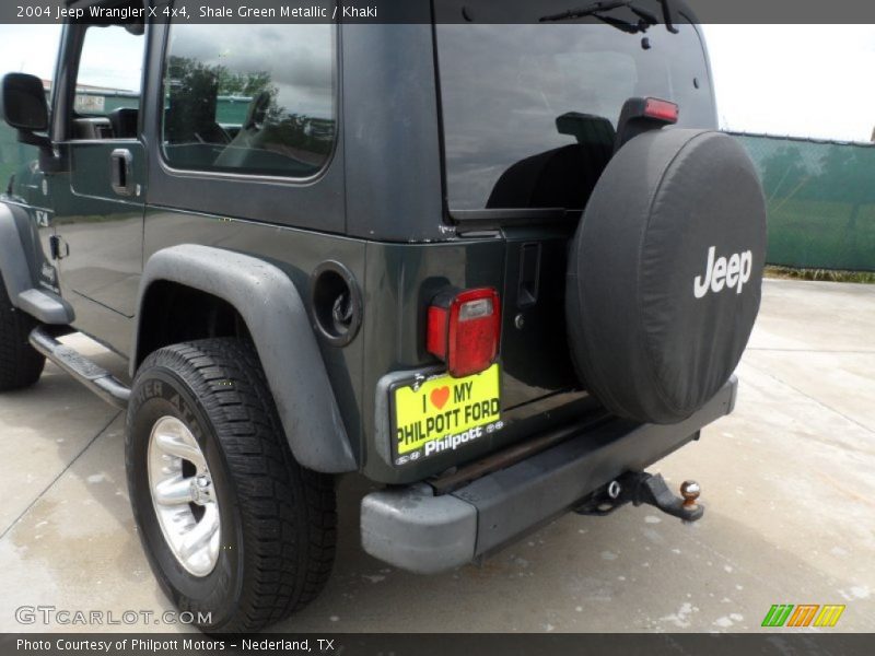 Shale Green Metallic / Khaki 2004 Jeep Wrangler X 4x4