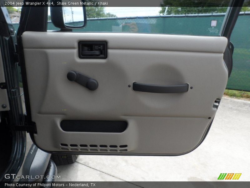 Shale Green Metallic / Khaki 2004 Jeep Wrangler X 4x4