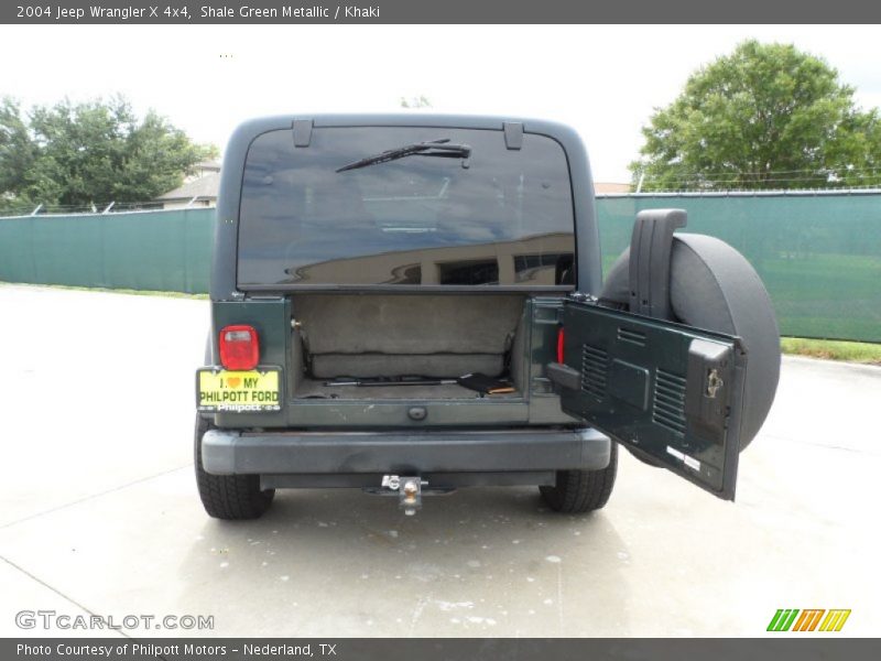 Shale Green Metallic / Khaki 2004 Jeep Wrangler X 4x4
