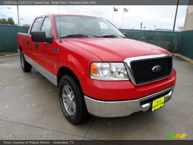 Bright Red / Medium/Dark Flint 2008 Ford F150 XLT SuperCrew