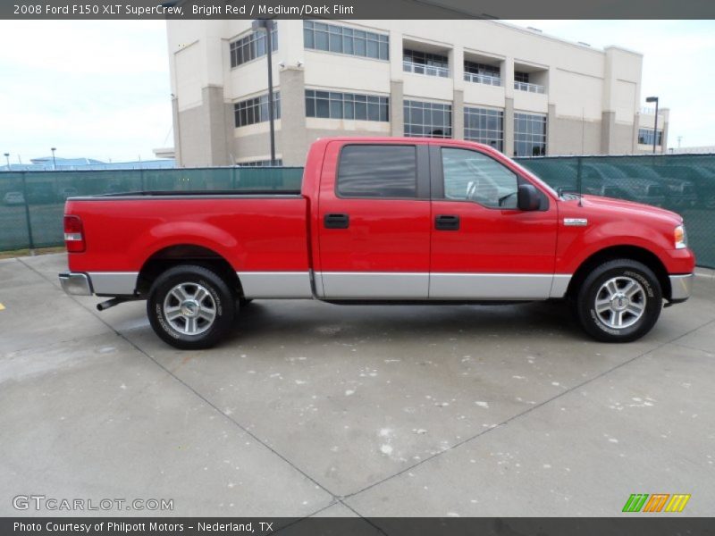 Bright Red / Medium/Dark Flint 2008 Ford F150 XLT SuperCrew