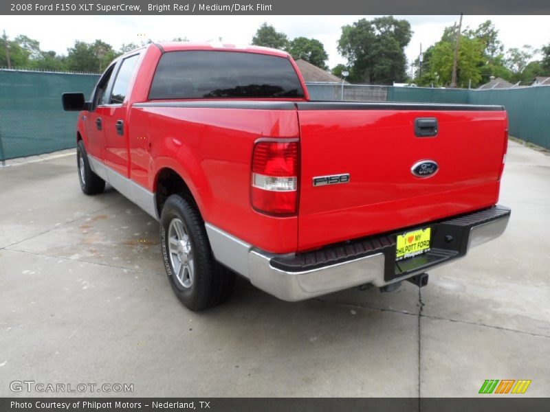 Bright Red / Medium/Dark Flint 2008 Ford F150 XLT SuperCrew