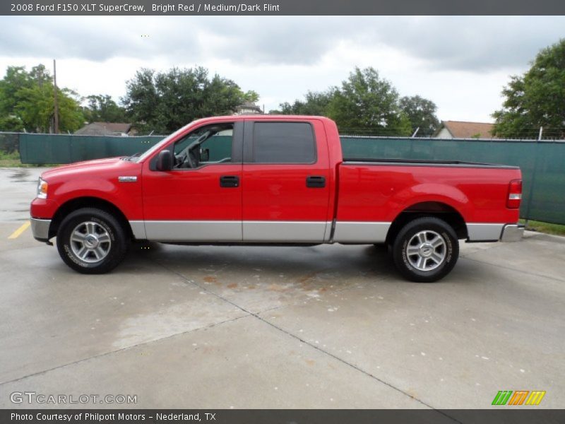 Bright Red / Medium/Dark Flint 2008 Ford F150 XLT SuperCrew