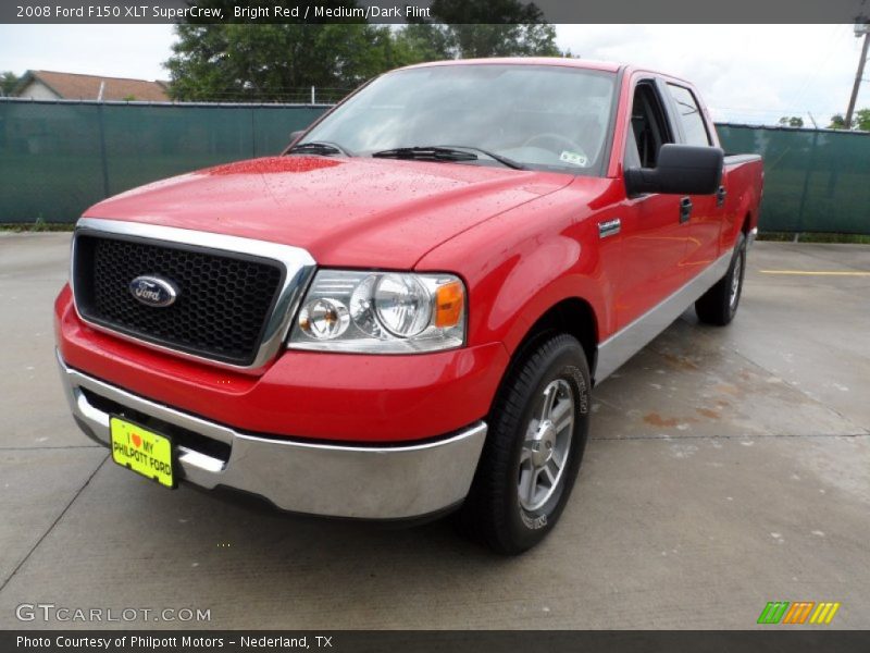Bright Red / Medium/Dark Flint 2008 Ford F150 XLT SuperCrew