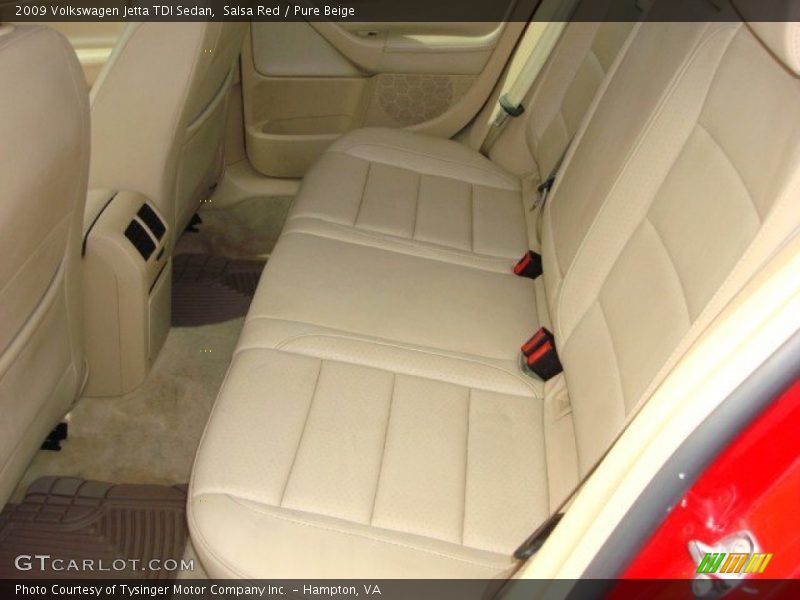 Salsa Red / Pure Beige 2009 Volkswagen Jetta TDI Sedan