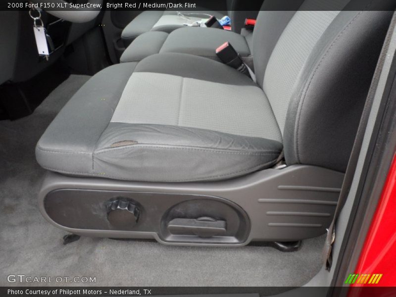 Bright Red / Medium/Dark Flint 2008 Ford F150 XLT SuperCrew
