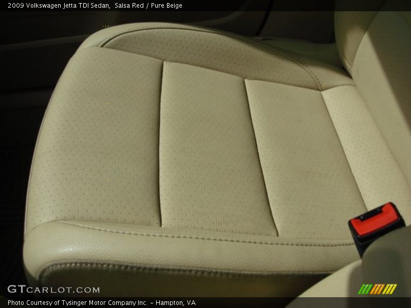 Salsa Red / Pure Beige 2009 Volkswagen Jetta TDI Sedan