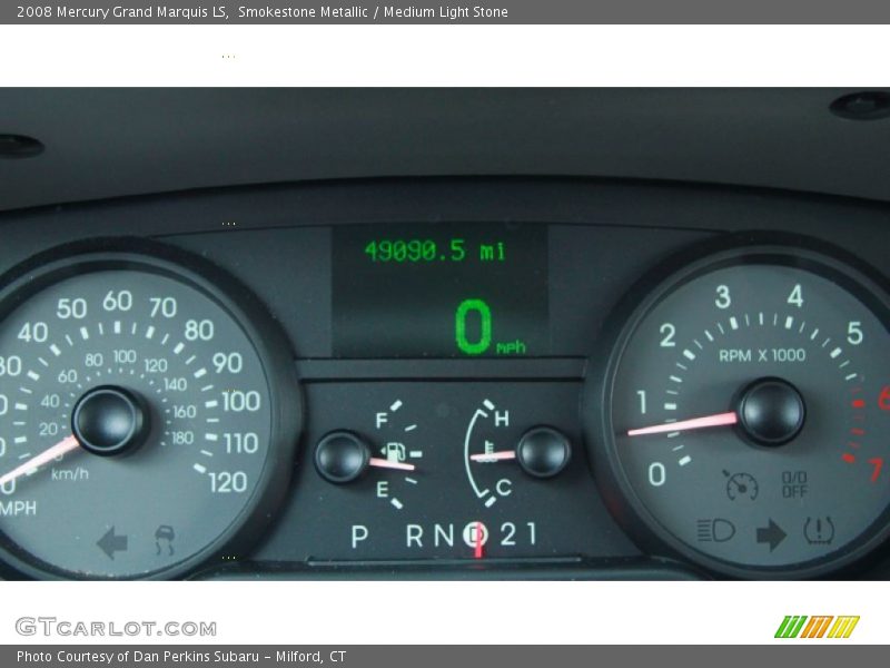 Smokestone Metallic / Medium Light Stone 2008 Mercury Grand Marquis LS