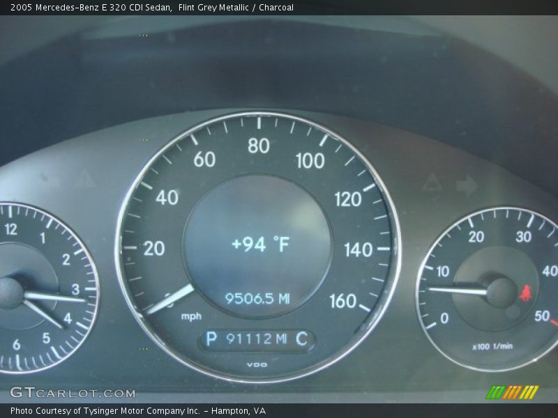 Flint Grey Metallic / Charcoal 2005 Mercedes-Benz E 320 CDI Sedan
