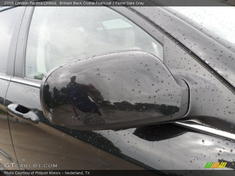 Brilliant Black Crystal Pearlcoat / Pastel Slate Gray 2008 Chrysler Pacifica Limited