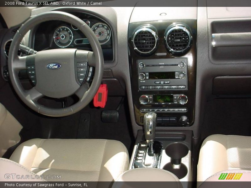 Oxford White / Camel 2008 Ford Taurus X SEL AWD