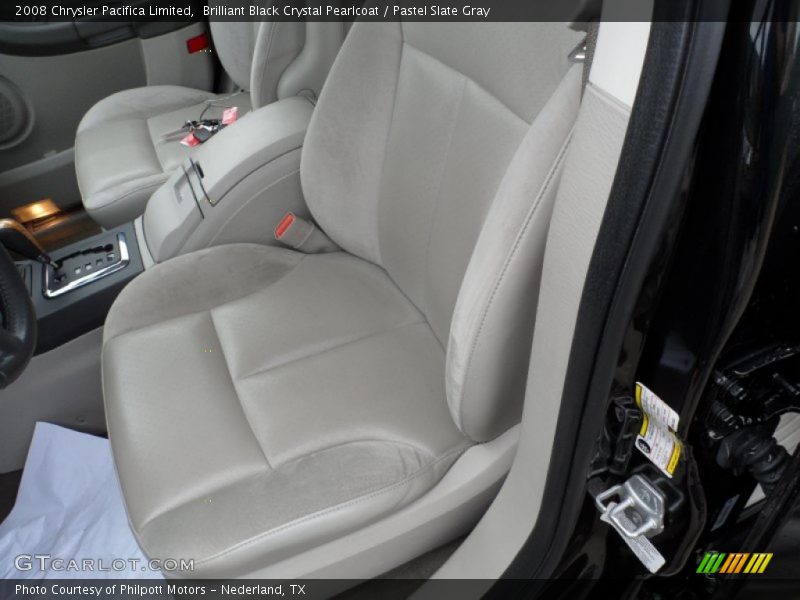 Brilliant Black Crystal Pearlcoat / Pastel Slate Gray 2008 Chrysler Pacifica Limited