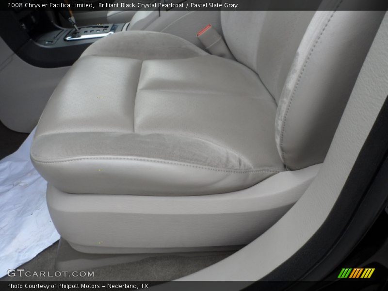 Brilliant Black Crystal Pearlcoat / Pastel Slate Gray 2008 Chrysler Pacifica Limited