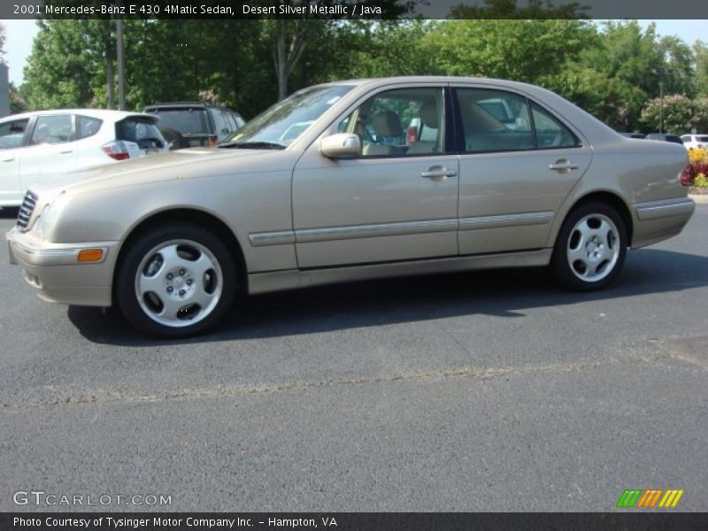 Desert Silver Metallic / Java 2001 Mercedes-Benz E 430 4Matic Sedan