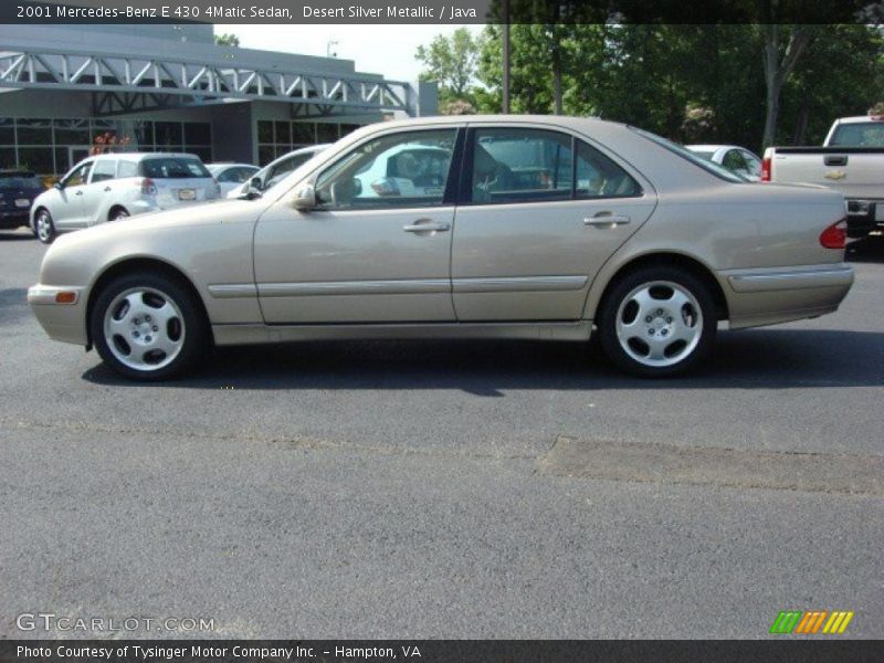 Desert Silver Metallic / Java 2001 Mercedes-Benz E 430 4Matic Sedan