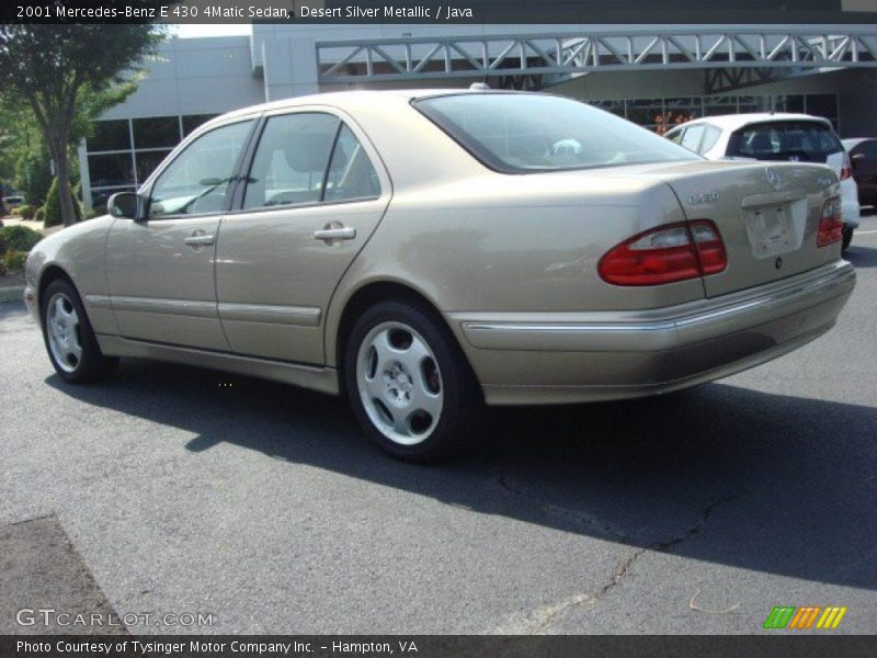 Desert Silver Metallic / Java 2001 Mercedes-Benz E 430 4Matic Sedan