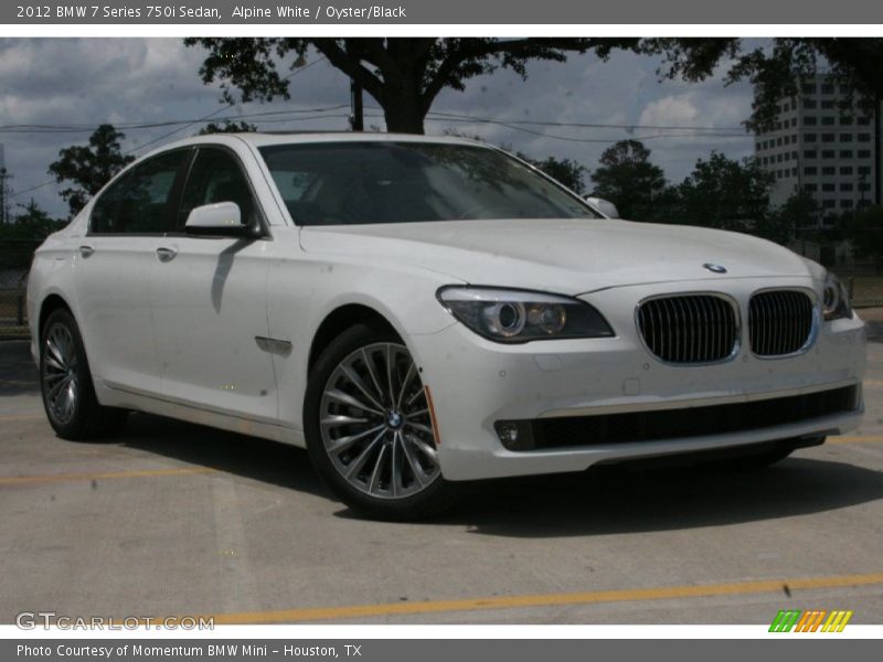 Alpine White / Oyster/Black 2012 BMW 7 Series 750i Sedan