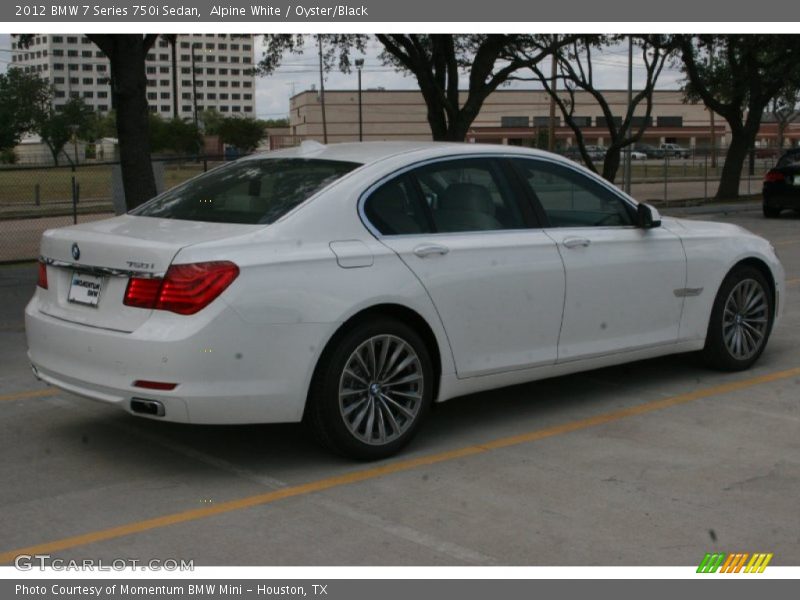 Alpine White / Oyster/Black 2012 BMW 7 Series 750i Sedan