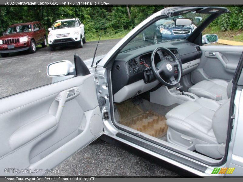Reflex Silver Metallic / Grey 2002 Volkswagen Cabrio GLX