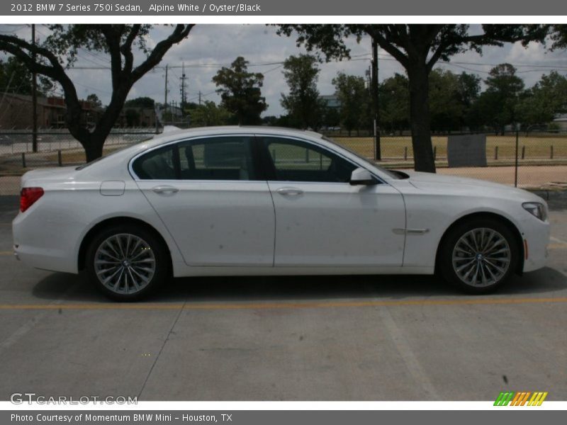 Alpine White / Oyster/Black 2012 BMW 7 Series 750i Sedan