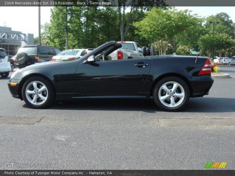 Black / Sienna Beige 2004 Mercedes-Benz SLK 320 Roadster