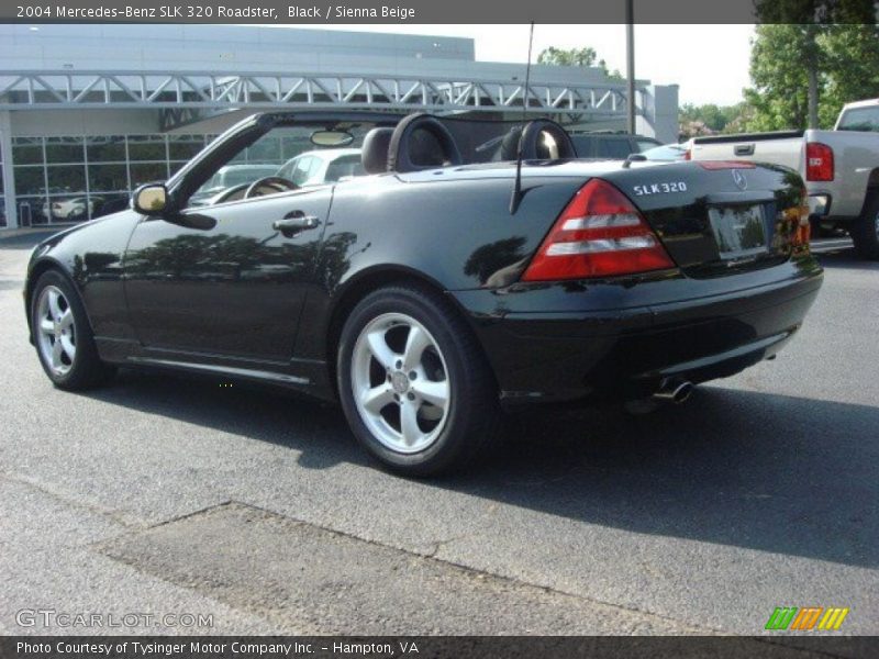 Black / Sienna Beige 2004 Mercedes-Benz SLK 320 Roadster