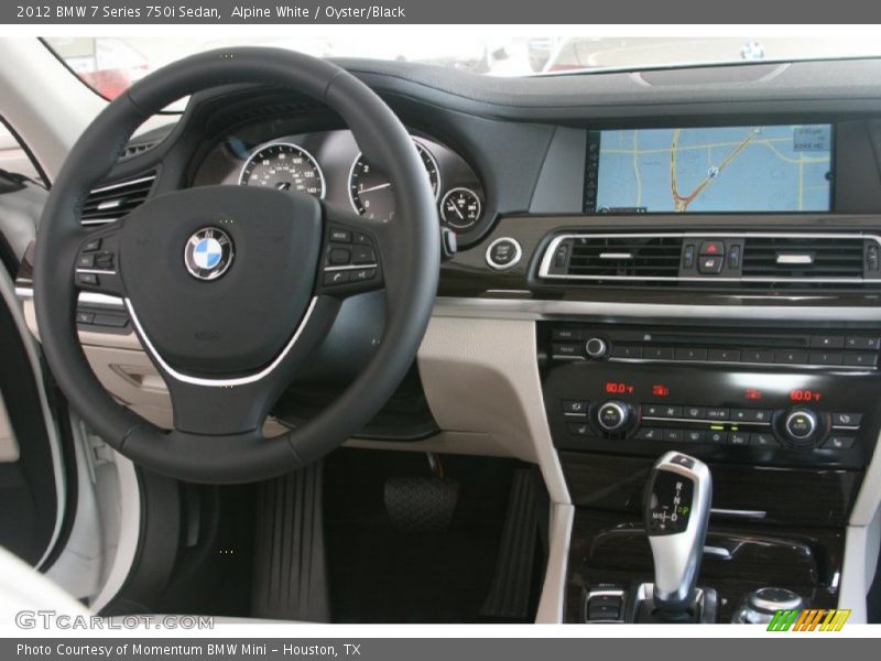 Alpine White / Oyster/Black 2012 BMW 7 Series 750i Sedan