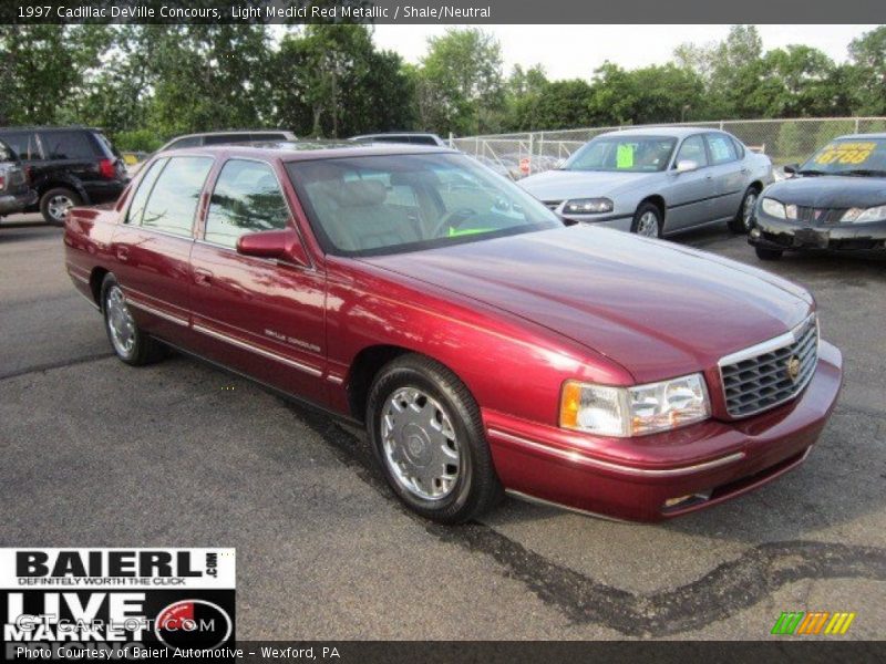 Light Medici Red Metallic / Shale/Neutral 1997 Cadillac DeVille Concours