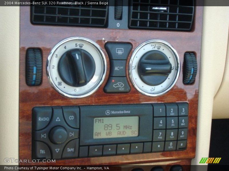 Controls of 2004 SLK 320 Roadster