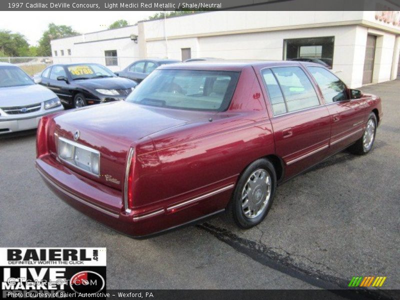 Light Medici Red Metallic / Shale/Neutral 1997 Cadillac DeVille Concours