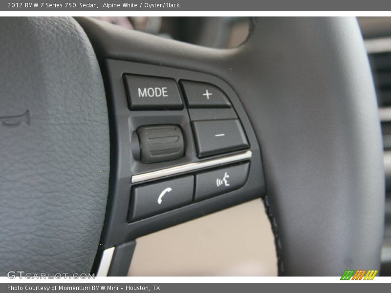 Alpine White / Oyster/Black 2012 BMW 7 Series 750i Sedan
