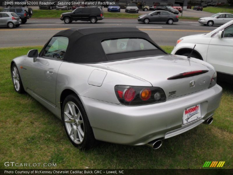 Sebring Silver Metallic / Red/Black 2005 Honda S2000 Roadster