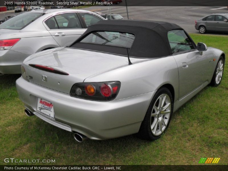 Sebring Silver Metallic / Red/Black 2005 Honda S2000 Roadster