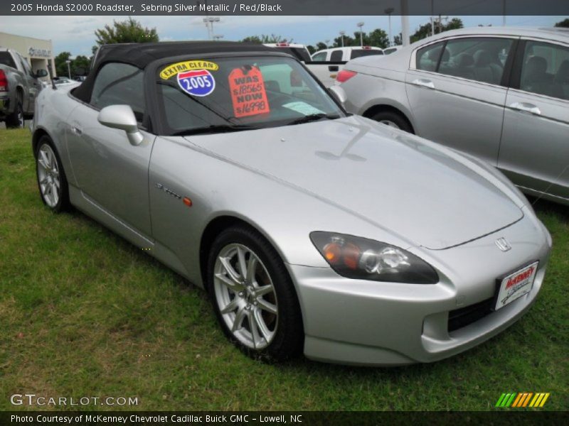 Sebring Silver Metallic / Red/Black 2005 Honda S2000 Roadster