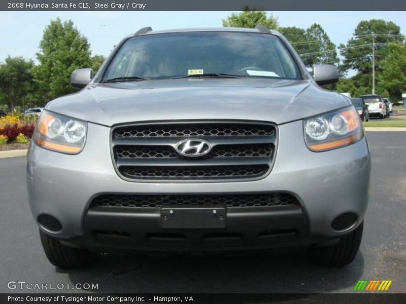 Steel Gray / Gray 2008 Hyundai Santa Fe GLS