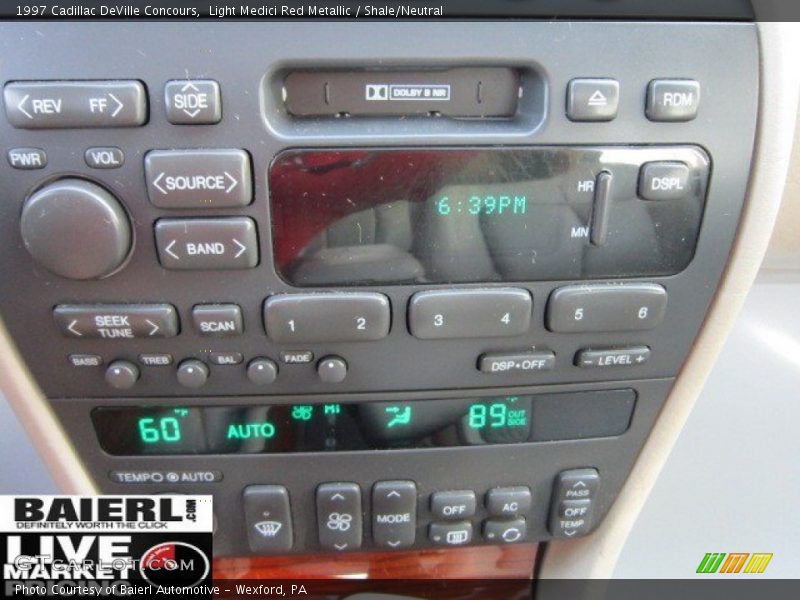 Light Medici Red Metallic / Shale/Neutral 1997 Cadillac DeVille Concours