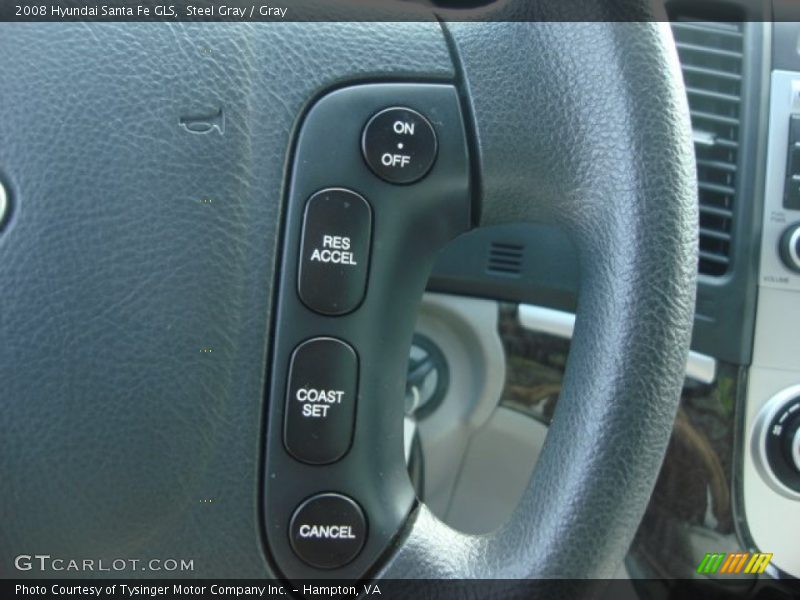 Steel Gray / Gray 2008 Hyundai Santa Fe GLS